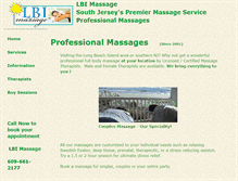 Tablet Screenshot of lbimassage.com